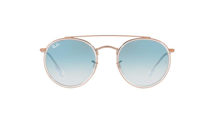 Sunglasses Ray-Ban Round Double Bridge Clear RB3647N 9068/3F 51-22 Medium Gradient in stock
