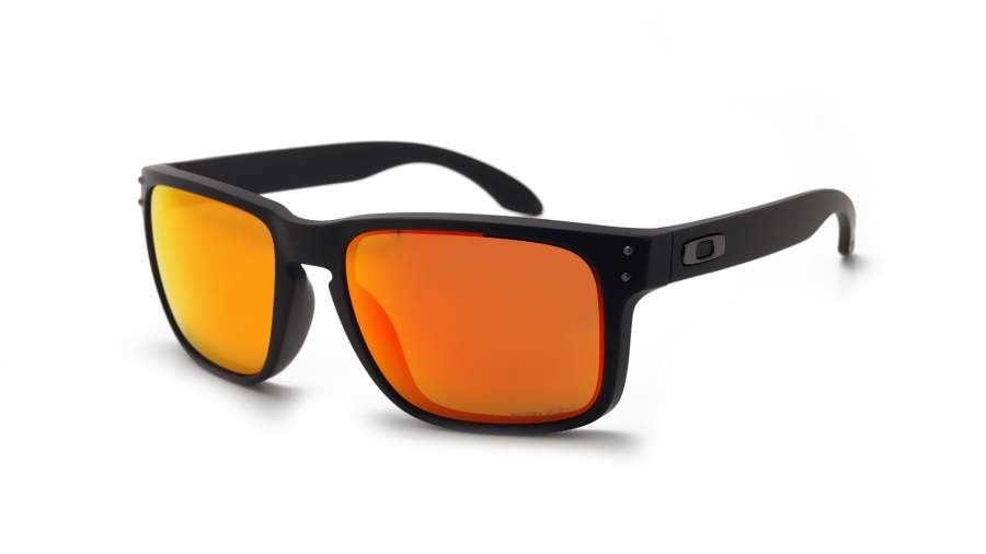 Lunettes de soleil Oakley Holbrook Ruby Noir Mat Prizm OO9102 E2 55-18  Miroirs en stock | Prix 106,90 € | Visiofactory