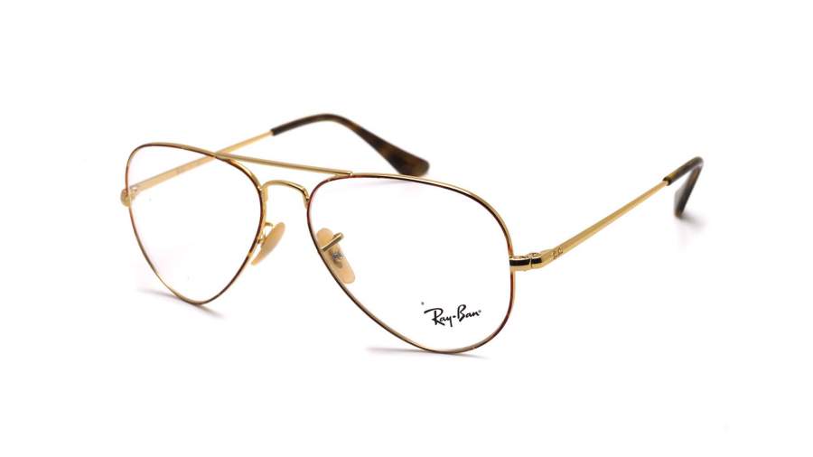 Eyeglasses Ray-Ban Aviator Optics Gold RX6489 2945 58-14 in stock | Price 61,25 € | Visiofactory