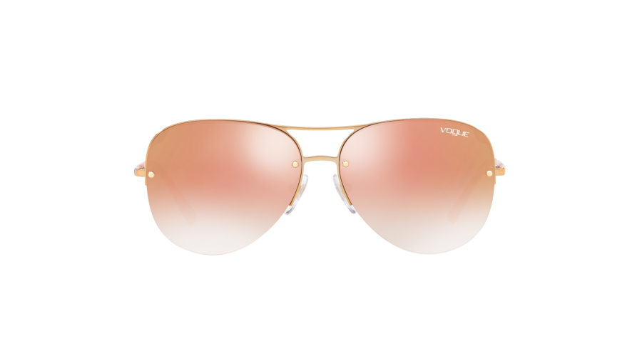Sunglasses Vogue Metallic beat Gold VO4080S 50756F 58-14 Large Gradient Mirror in stock