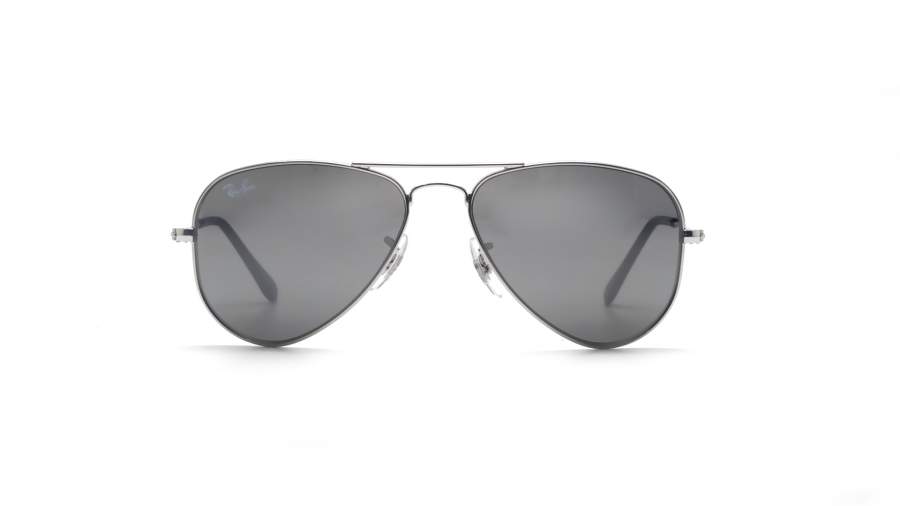 Sunglasses Ray-Ban Aviator Silver RJ9506S 212/6G 52-14 Junior Mirror in stock