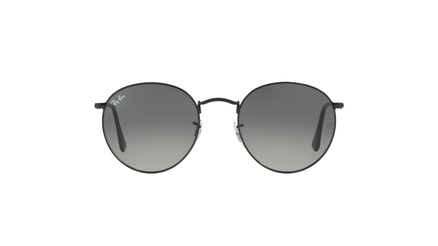 Sunglasses Ray-Ban Round metal Flat Lenses Black RB3447N 002/71 50-21 Medium in stock