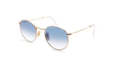 Ray-Ban Round metal Flat lenses RB3447N 001/3F 53-21 Złoto