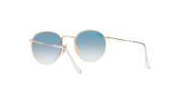 Ray-Ban Round metal Flat lenses RB3447N 001/3F 53-21 Zlato