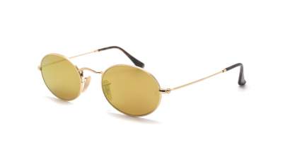 Ray-Ban Oval Flat Lenses Gold RB3547N 001/93 51-21