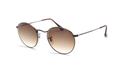 Sunglasses Ray-Ban Round metal Flat Lenses Brown RB3447N 004/51 53-21 Large Gradient in stock