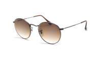 Ray-Ban Round metal Flat Lenses Brown RB3447N 004/51 53-21 Large Gradient in stock