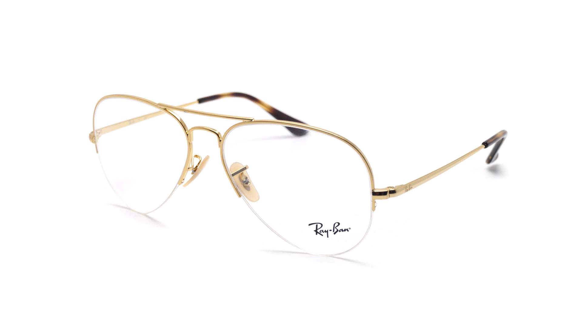 ray ban gold aviator eyeglasses