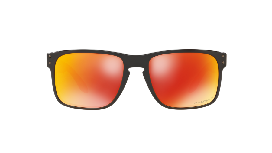Sonnenbrille Oakley Holbrook Schwarz Prizm OO9102 F1 57-18 Mittel Polarisierte Gläser Verspiegelte Gläser auf Lager
