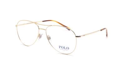 gold frame polo glasses