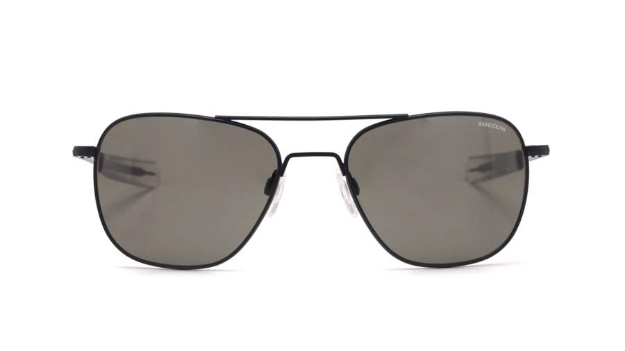 Sunglasses Randolph Aviator Black Matte AF065  55-20 Medium in stock