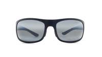 Sunglasses Maui Jim Big wave Black Matte Maui pure 440-2M Polarized  Gradient Mirror