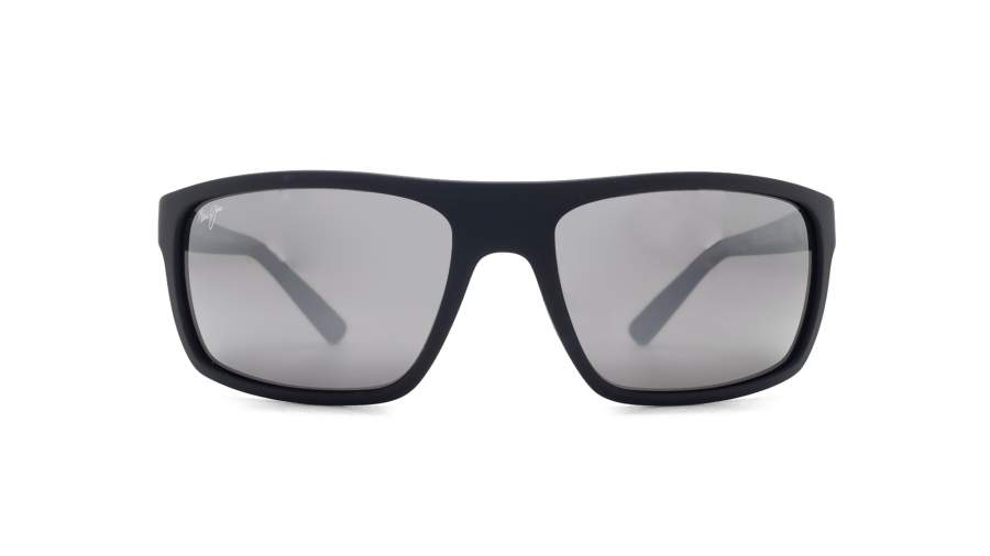 Sunglasses Maui Jim Byron bay Black Matte Super thin glass 74602MR  62-19 Large Polarized Gradient Mirror in stock