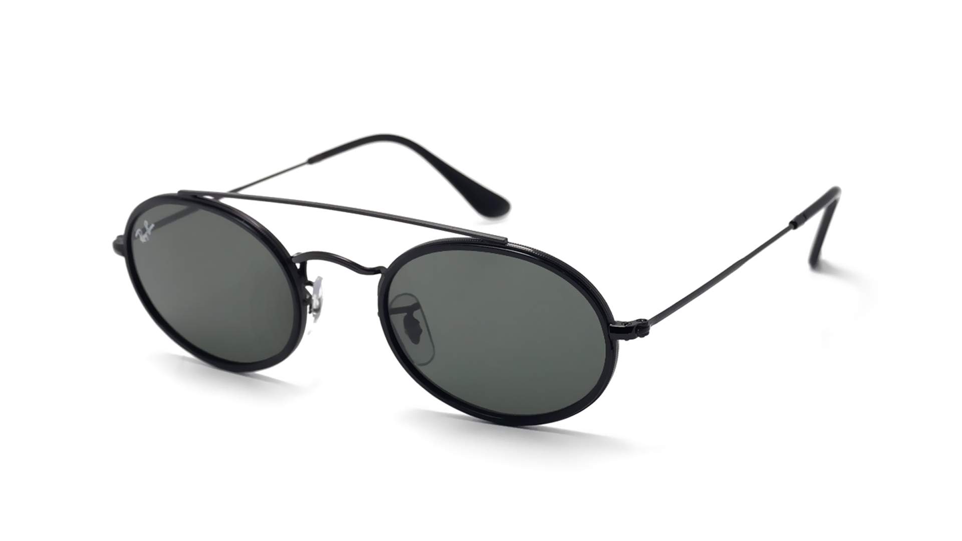 ray ban oval sunglasses black