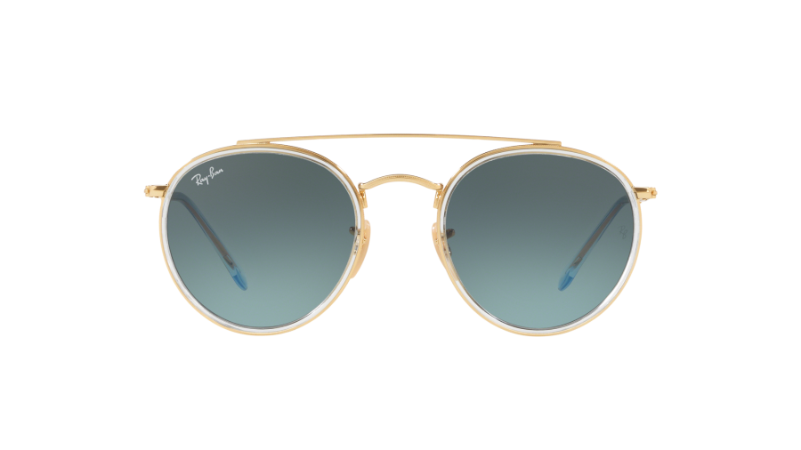 Sunglasses Ray-Ban Round Double Bridge Gold RB3647N 91233M 51-22 Medium Gradient in stock