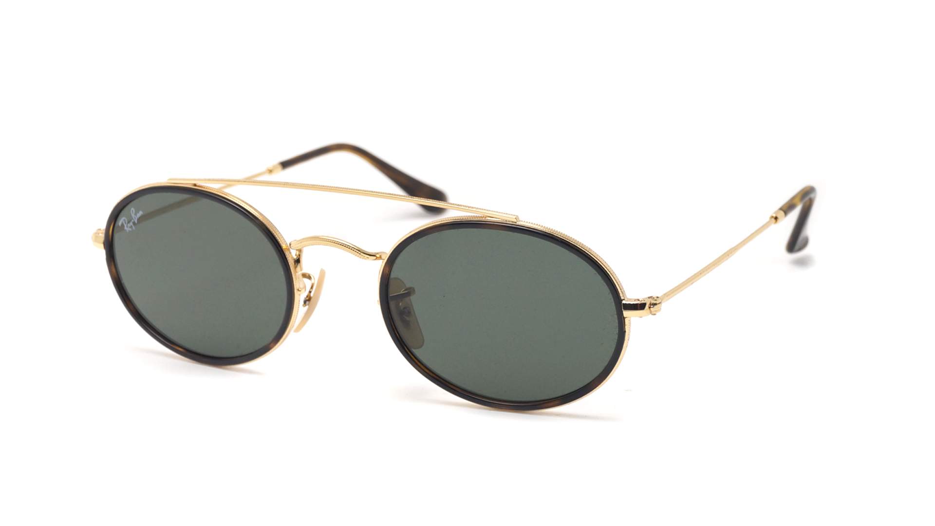 oval double bridge sunglasses