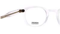 Moscot Lemtosh LEMTOSH 46 CRYSTAL/GOLD DEM. Przezroczysty