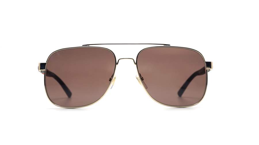 Sunglasses Gucci GG0422S 003 60-17 Gold Large in stock