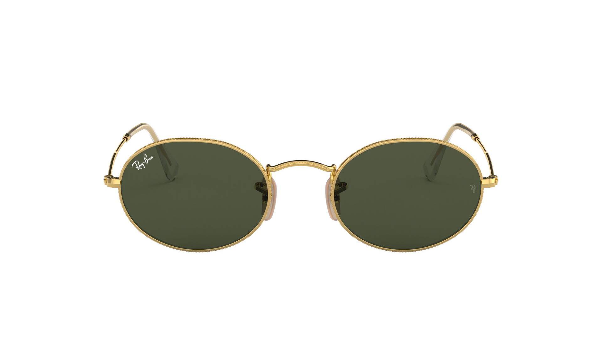 ray ban oval gold