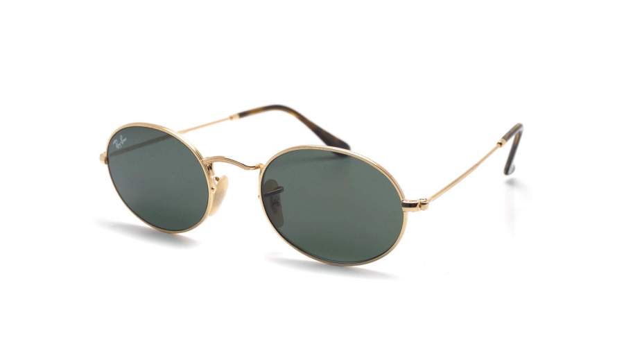 Ray-Ban Oval Flat Lenses Gold G15 RB3547N 001 54-21 Large