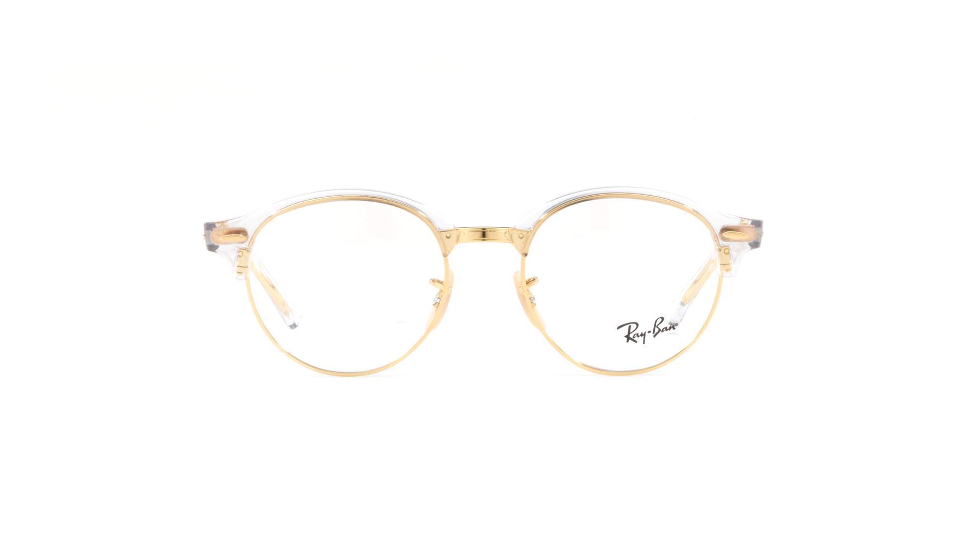 tar Teenage years swing Ray-Ban Clubround Clear RX4246V 5762 47-19 Small in stock | Price 66,63 € |  Visiofactory