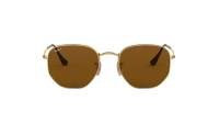Ray-Ban Hexagonal Flat lenses RB3548N 001/57 51-21 Złoto