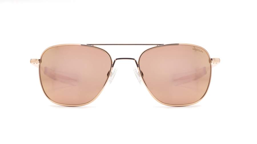 Sunglasses Randolph Aviator Pink Gold AF162 55-20 Medium Flash in stock
