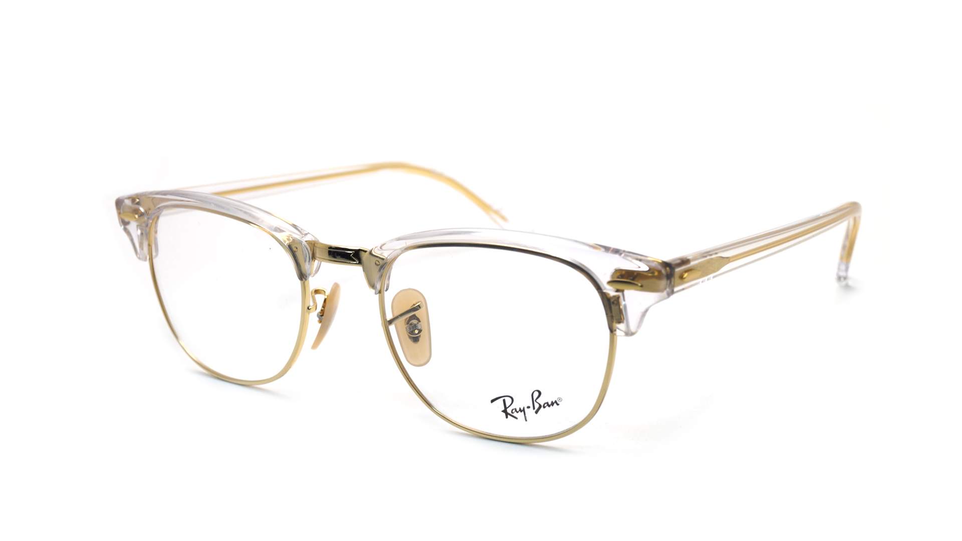 clear gold ray ban glasses, OFF 78%,Buy!
