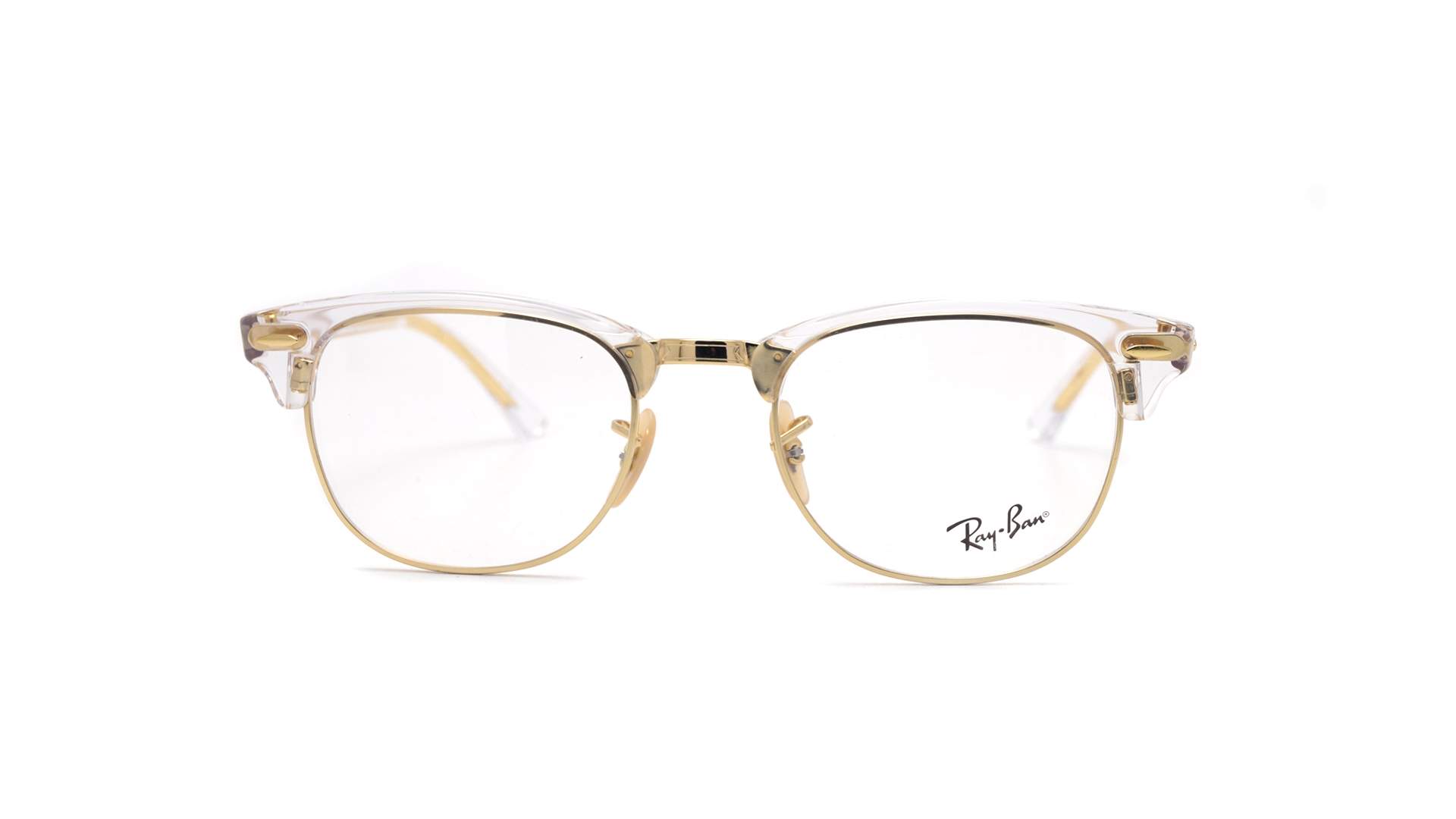 ray ban clubmaster eyeglasses gold
