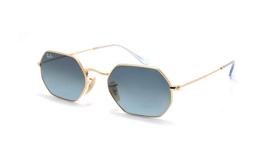 Sunglasses Ray-Ban Octagonal Gold RB3556N 9123/3M 53-21 Gradient 