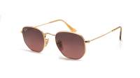 Ray-Ban Hexagonal Flat lenses RB3548N 9124/43 54-21 Złoto