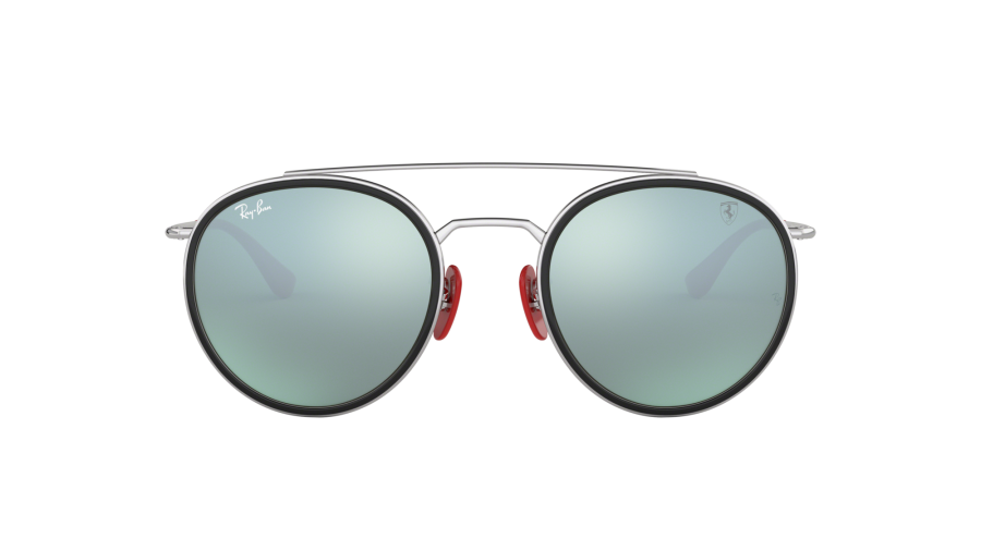Sunglasses Ray-Ban Scuderia Ferrari Silver RB3647M F031/30 51-22 Medium Flash in stock