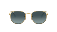 Ray-Ban Hexagonal Flat lenses RB3548N 9123/3M 51-21 Złoto