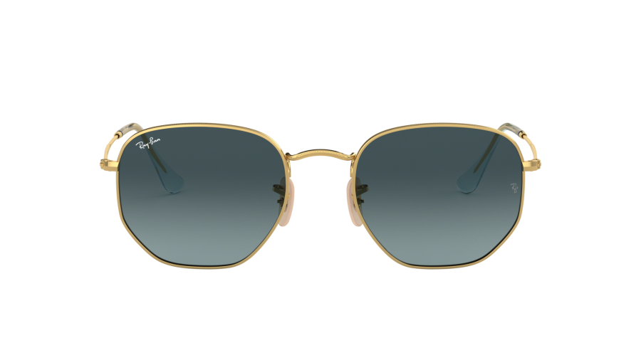 Sunglasses Ray-Ban Hexagonal Flat Lenses Gold RB3548N 9123/3M 51-21 Medium Gradient in stock