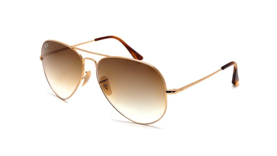 Ray-Ban Aviator Metal Ii Golden RB3689 9147/51 62-14 Large Gradient