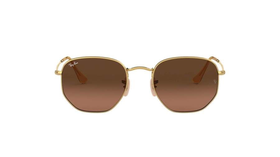 Sunglasses Ray-Ban Hexagonal Flat Lenses Gold RB3548N 9124/43 51-21 Medium Gradient in stock