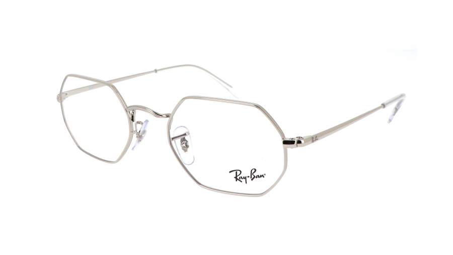 Ray-Ban Octagonal RX6456 RB6456 2501 53-21 Argent Large