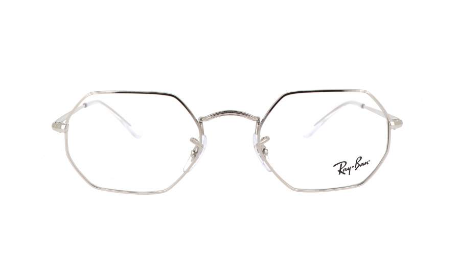 Ray-Ban Octagonal RX6456 RB6456 2501 53-21 Argent Large en stock