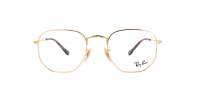 Ray-Ban Hexagonal RX6448 RB6448 2500 54-21 Gold Large