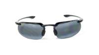 Maui Jim Kanaha Asian fit Schwarz Neutral Grey 409N-02 Breit Polarisierte Gläser Gradient Gläser Verspiegelte Gläser