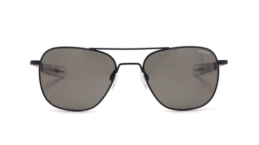 Sunglasses Randolph Aviator Black Matte AF115 58-20 Large in stock