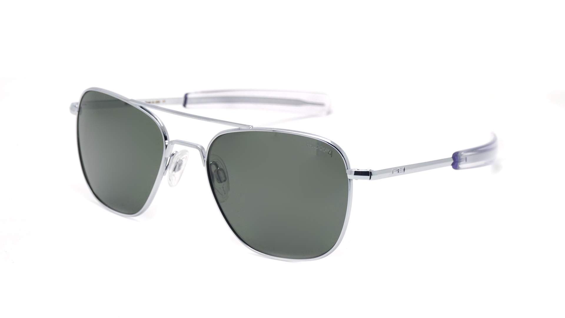 Randolph Aviator Bright Chrome Af029 52 20 Polarized Visiofactory 