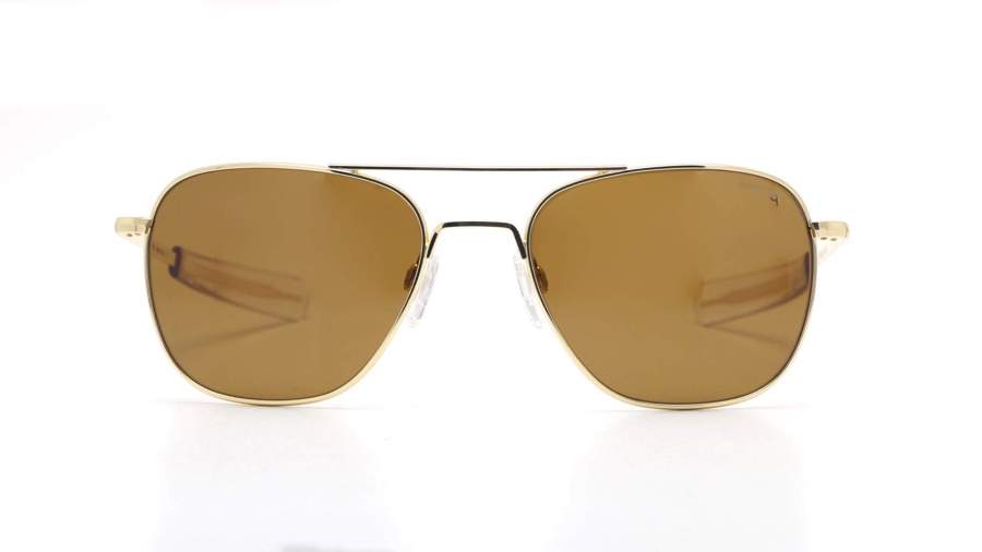Sunglasses Randolph Aviator Gold 23k Gold AF107 58-20 Large Polarized in stock