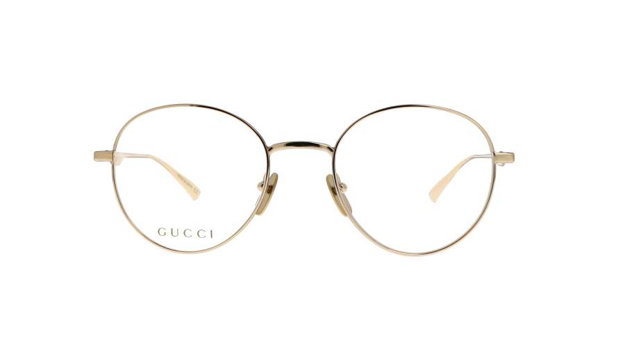 Lunettes de vue Gucci GG0337O 001 51-20 Or Medium en stock