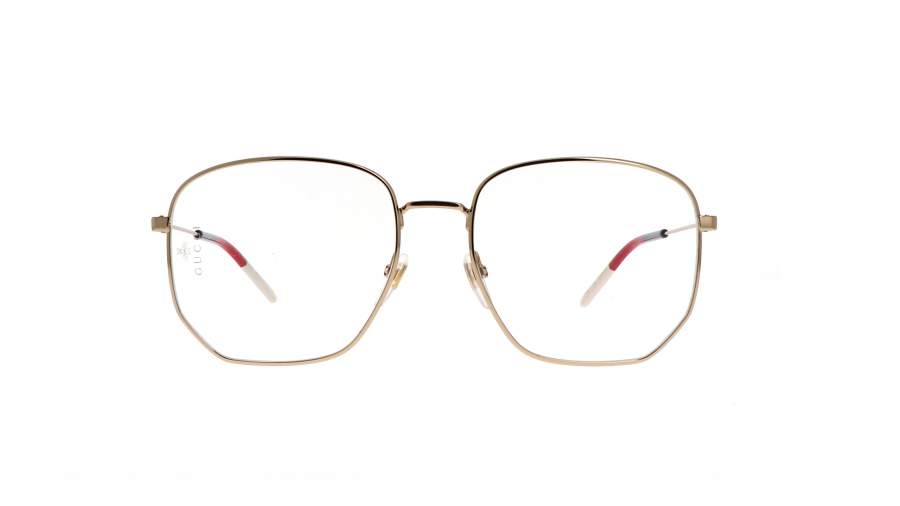 Eyeglasses Gucci GG0396O 002 56-18 Gold Large in stock