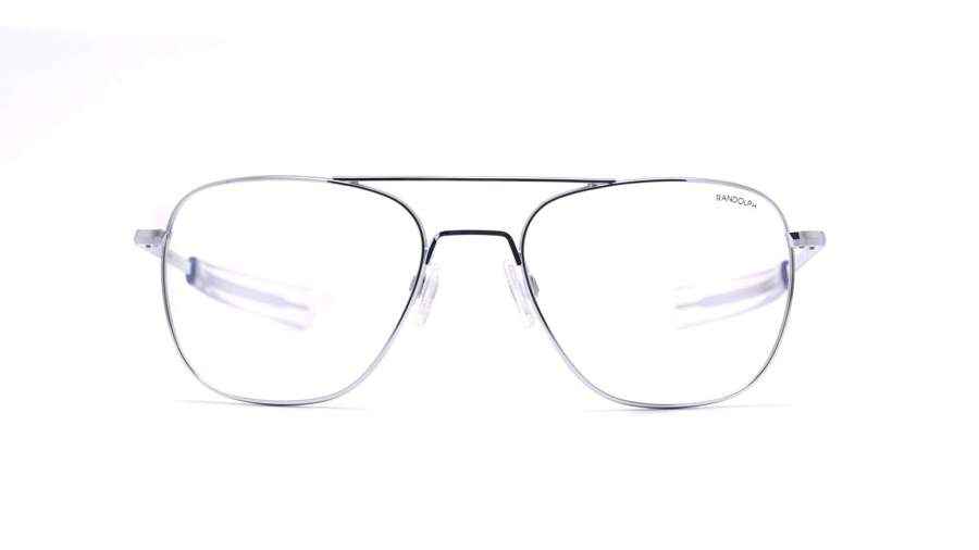 Eyeglasses Randolph Aviator Bright Chrome Grey AF204 58-20 Large in stock