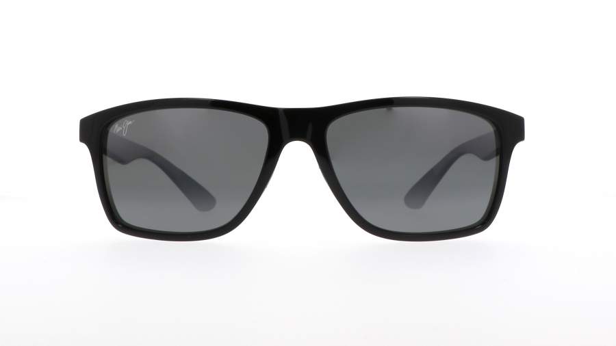 Sunglasses Maui Jim Onshore Black Super thin glass 798-02 58-18 Large Polarized Gradient in stock