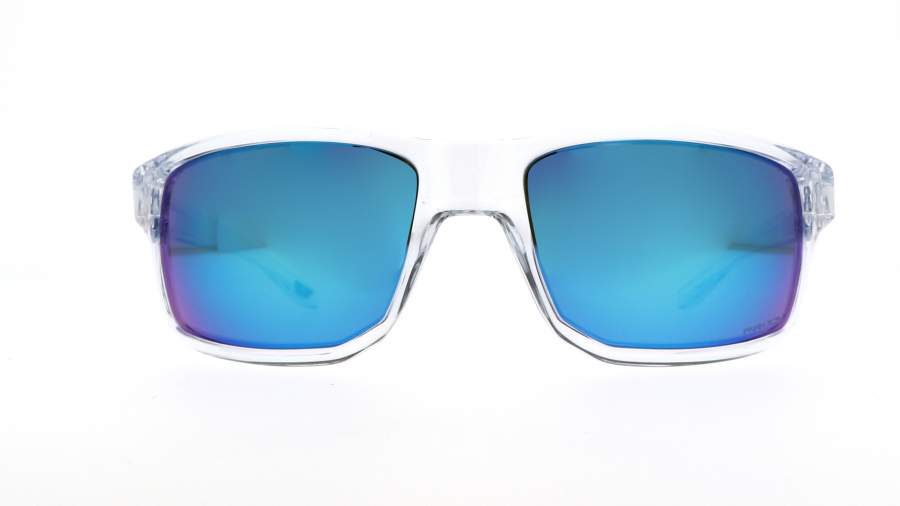 Sonnenbrille Oakley Gibston Transparent Prizm Sapphire Iridium OO9449 04 60-17 Mittel Verspiegelte Gläser auf Lager