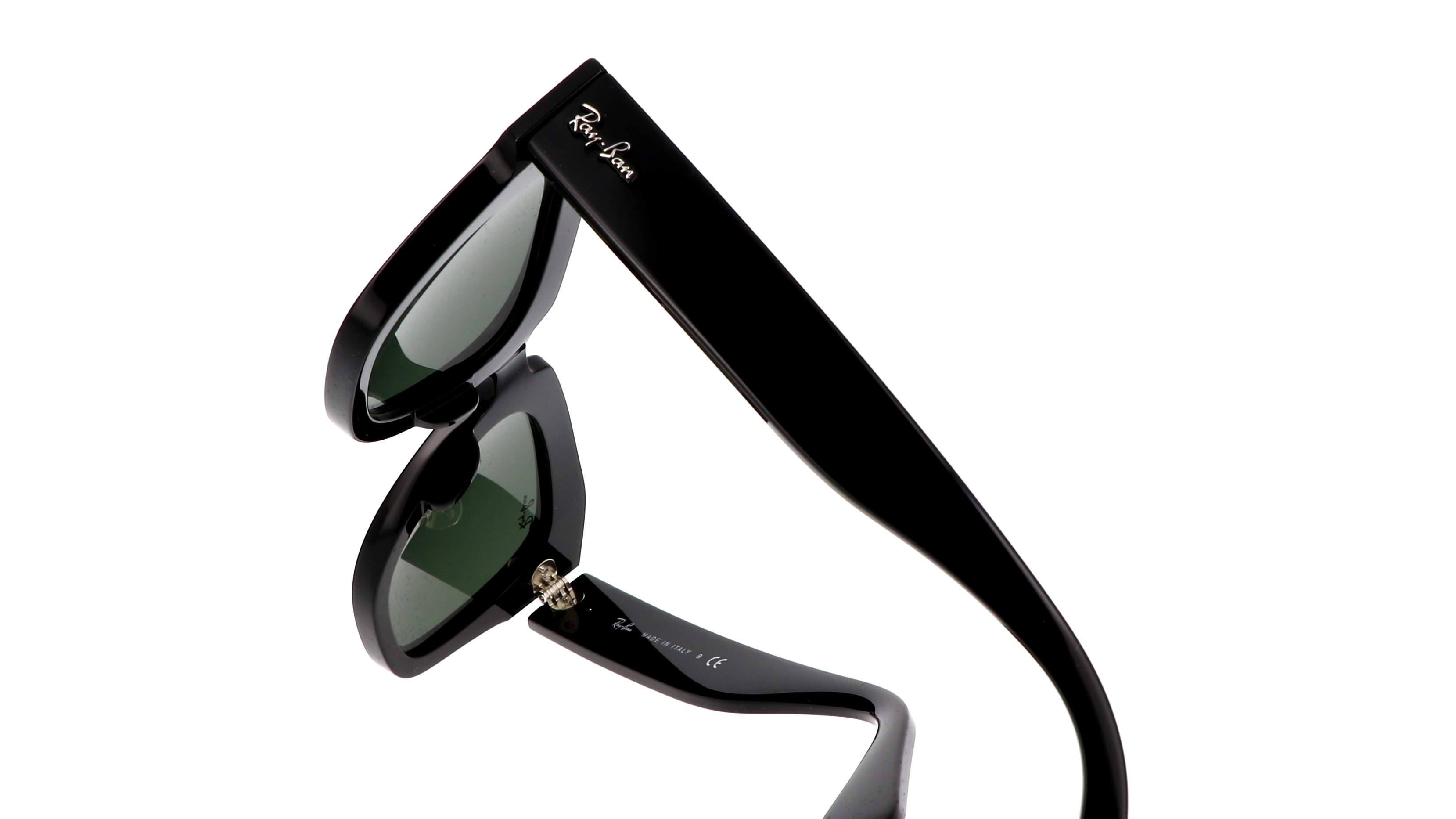 white and black ray bans