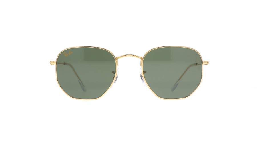 Ray-Ban Hexagonal Gold RB3548 9196/31 54-21 Large in stock